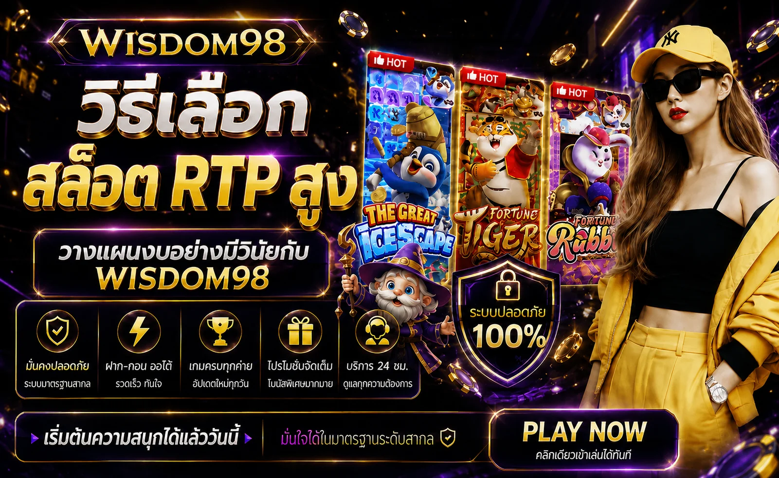 WISDOM98 วิธีเลือกสล็อต RTP สูง | อ่านค่าเป็น วางงบได้